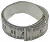 Mylar Adhesive Backed Rule, Horizontal, Right to Left, 1/16" Grad., 6 ft. Length, 1-1/4" Width, Clear - 32-704-9