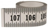 Mylar Adhesive Backed Rule, Horizontal, Right to Left, 1/16" Grad., 9 ft. Length, 1-1/4" Width, Clear - 32-712-2