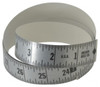 Mylar Adhesive Backed Rule, Horizontal, Right to Left, 1/16" Grad., 18 ft. Length, 1" Width, Silver - 32-724-7