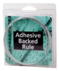 Mylar Adhesive Backed Rule, Horizontal, Left to Right, 1mm Grad., 2m Length, 12.7mm Width, White - 32-745-2
