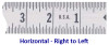 Mylar Adhesive Backed Rule, Horizontal, Right to Left, 1mm Grad., 2m Length, 12.7mm Width, White - 32-746-0