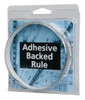 Mylar Adhesive Backed Rule, Vertical, Bottom to Top, 1/16" Grad., 3 ft. Length, 1/2" Width, Clear - 32-759-3