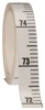 Mylar Adhesive Backed Rule, Vertical, Bottom to Top, 1/10" Grad., 9 ft. Length, 1/2" Width, White - 32-787-4