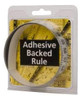 Mylar Adhesive Backed Rule, Horizontal Half Scale, Right to Left, 1/8" Grad., 1.5 ft. Length, 1" Width, Silver - 32-800-5