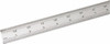 SPI Rigid Steel Rule, Satin Chrome Finish, 24" 16R - 13-858-6