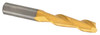 Atrax 2 Flute TiN Coated Centercutting Single End Mill, 5/32" Mill Dia, 3/16" Shank Dia, 9/16" LOC - 45-215-1