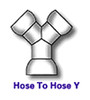 Cedarberg 1/4" System "Y" Hose To Hose Connectors, Bag of 10 - 8525-126