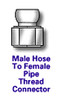 Cedarberg 1/4" System Connectors, 1/8" FPT bag of 50 Male Hose to Female Pipe - 8525-200