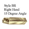 Precise Carbide Tipped Tool Bit, Style BR - Right Hand 15° Angle, Grade C6, 5/8" Shank - BR10-C6