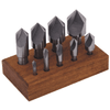 TMX Single Flute Countersink 5pc. Set, 1/4 thru 1, 82° angle - 5-654-8285