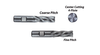 Premium M-42-8% Cobalt Roughing End Mills, Coarse Pitch, 3/4" - 102-342C