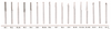Rico Solid Carbide Burrs 1/8" Shank 1-1/2" Overall Length - 70212