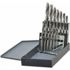 Value Collection 1/8 to 1/2", 118° Point, Bright Finish, Carbide-Tipped Jobber Length Drill Bit Set 01210004 - 48-330-5