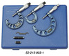 Fowler 0-3" w/Standard, Outside Inch Micrometer 3 Piece Set - 52-215-003-1