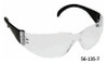 Zenon Z12 Safety Glasses, Gray Lens, Scratch Resistant, Black Temple - 56-139-9