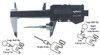 Gage Ball Mounting Caliper Attachment, Depth Probe 1-1/2" Length - 6986