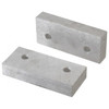 Gibraltar Millsoft Vise Jaws, Aluminum, for 4" Vises, 4-1/8" Wide x 1-3/4" High x 3/4" Thick - 70-742-2
