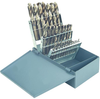 Precise 29 Piece Cobalt Heavy Duty Screw Machine Stub Length Twist Drill Set, 1/16" to 1/2" by 64ths - A61-CO