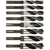 S&D Silver & Deming Reduced Shank Drills 8 Piece Set Overall Length 6"
