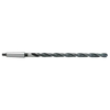 Precise 118° H.S.S. 2MT Taper Shank Extra Long Twist Drill, 3/4" Size, 10" Flute Length, 15" Overall Length