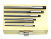 Precise H.S.S. 6 Piece Straight Flute Taper Pin Reamer Set - #0 to #5 Size Range