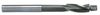 Precise 3 Flute H.S.S. Solid Cap Screw Counterbore, #8 Size, 11/64" Pilot, 19/64" Cutting Dia., 1/4" Shank Dia., 3" OAL