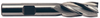 Precise 4 Flute H.S.S. Square End Finishing Single End Mill, 1/2" Size, 3/8" Shank Diameter, 1" Length of Cut, 2-11/16" Overall Length