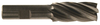 Precise 6 Flute H.S.S. Square End Finishing Single End Mill, 7/8" Size, 5/8" Shank Diameter, 1-7/8" Length of Cut, 4" Overall Length