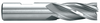 Precise 6 Flute H.S.S. Square End Finishing Single End Mill, 1-3/8" Size, 1" Shank Diameter, 2" Length of Cut, 4-1/2" Overall Length