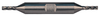 Precise 4 Flute Economy H.S.S. Double End Mill, 1/8" Size, 3/8" Shank Diameter, 3/8" Length of Cut, 3-1/16" OAL