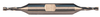Precise 2 Flute Economy H.S.S. Double End Mill, 7/16" Size, 1/2" Shank Diameter, 13/16" Length of Cut, 3-3/4" OAL