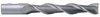 Precise 2 Flute H.S.S. High Helix Single Extra Long Length End Mill For Aluminum, 5/8" Size, 5/8" Shank Diameter, 4" Length of Cut, 6-1/8" OAL