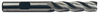 Precise 4 Flute Long Length M42 8% Cobalt Single End Mill, 7/8" Size, 7/8" Shank Diameter, 3-1/2" Length of Cut, 5-3/4" OAL
