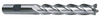 Precise 4 Flute Extra Long M42 8% Cobalt Single End Mill, 1/4" Size, 3/8" Shank Diameter, 1-3/4" Length of Cut, 3-9/16" OAL