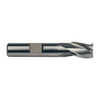 Precise 3 Flute M42 8% Cobalt CNC Single End Mill, 9/16" Size, 1/2" Shank Diameter, 5/8" Length of Cut, 2-5/8" Overall Length
