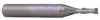 Nachi 2 Flute M42 8% Cobalt Metric Single End Mill, 4.5mm Size, 8mm Shank Diameter, 15mm Length of Cut, 60mm OAL