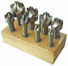 Precise 8 Piece H.S.S. Corner Rounding End Mill Set - CREM-8