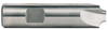 Rushmore USA 3 Flute Cobalt Corner Rounding End Mill, 5/32" Radius, 1/2" Shank Diameter, 3/4" Largest Diameter, 3" Overall Length