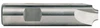 Rushmore USA 3 Flute Cobalt Corner Rounding End Mill, 1/4" Radius, 1/2" Shank Diameter, 1" Largest Diameter, 3-1/4" Overall Length