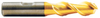Weldon Ski-Kut™ 2 Flute H.S.S. TiN Coated Roughing End Mill, 5/8" Size, 5/8" Shank Diameter, 4" Length of Cut, 6-1/8" Overall Length