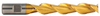 Weldon Ski-Kut™ 2 Flute H.S.S. TiN Coated Roughing End Mill, 1" Size, 1" Shank Diameter, 6" Length of Cut, 8-1/2" Overall Length