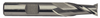Precise 2 Flute High Speed Steel Metric Single End Mill, 10mm Size, 3/8" Shank Diameter