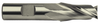 Precise 2 Flute High Speed Steel Metric Single End Mill, 20mm Size, 5/8" Shank Diameter