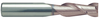 Rushmore USA 2 Flute Micrograin Solid Carbide TiCN Coated Single End Mill, 9/64" Size, 3/16" Shank Diameter, 9/16" Length of Cut, 2" Overall Length