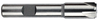 Rushmore USA 4 Flute Cobalt Corner Rounding End Mill, 3/8" Radius, 7/8" Shank Diam., 1-1/4" Cutter Diam., 1/2" Tip Diam., 3-3/4" Overall Length