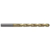 Precise TiN Coated H.S.S. Jobbers Length Twist Drill, Size V, .3770" Decimal Size, 5" Overall Length