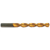 Precise Parabolic Flute H.S.S. TiN Coated Jobbers Length Deep Hole Drill, Size #7, 2-7/16" Flute Length, 3-5/8" Overall Length