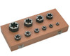 10 Piece Carbon Steel Hex Rethreading Die Set