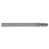 Niagara Cutter 4 Flute Solid Carbide TiAlN Coated Ball End Single End Mill, 1/2" Size & Shank Diameter, 5/8" Length of Cut, 2-1/2" Overall Length