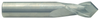 Rushmore USA 2 Flute 90° Drill Point Solid Carbide Uncoated Single End Drill Mill, 7/16" Size & Shank Diameter, 1" Length of Cut, 2-1/2" Overall Length